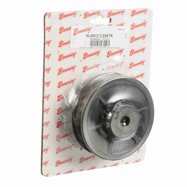 1 Groove Cast Iron Finish Bore FHP Variable Pitch Sheave Clear Pack